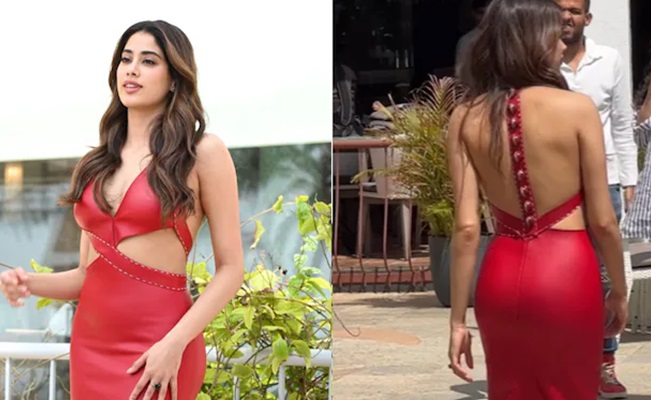 Janhvi Kapoor Wears Outfit Inspired by Red Cricket Ball